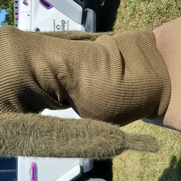 Stunning Thick Winter Bodycon Ribbed Sweater Dress - Picture 9 of 14